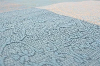 ECARPETGALLERY 5'8" x 7'8" Contemporary Collage Handmade Area Rug for Living Room, Dining Room and Bedroom in Grey