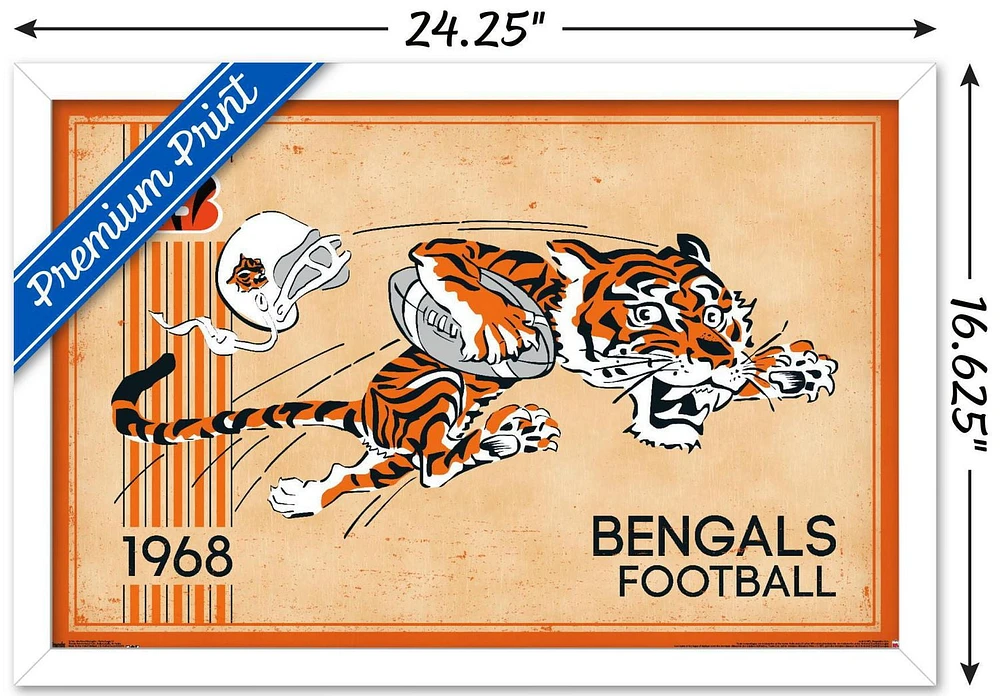 NFL Cincinnati Bengals - Retro Logo 14 Wall Poster