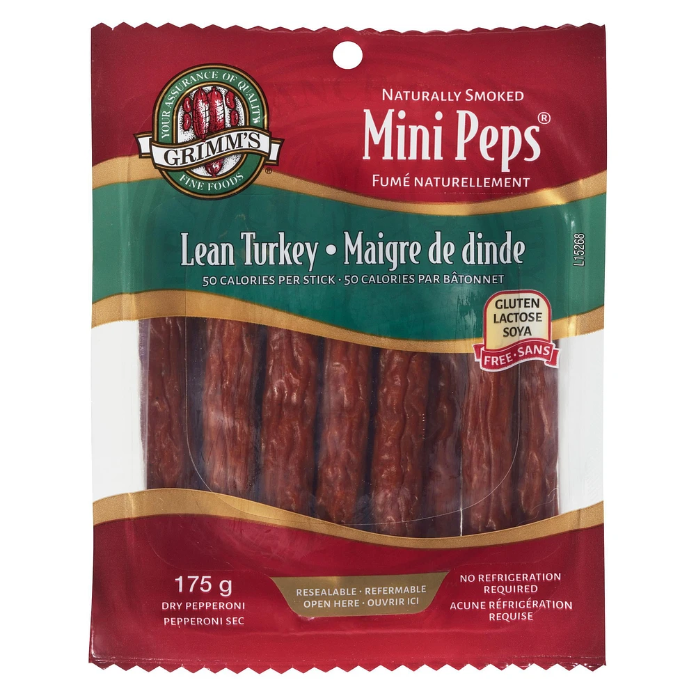 Naturally Smoked Dry Turkey Pepperoni