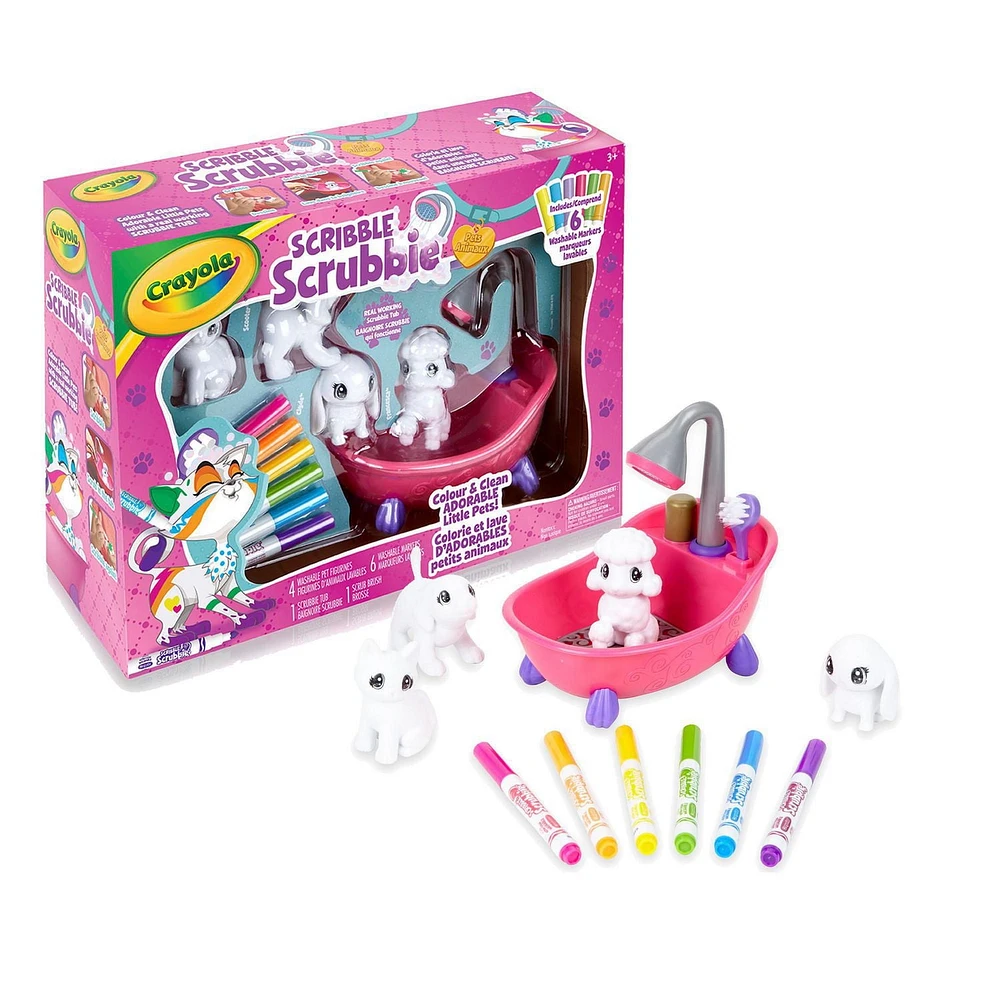 Crayola Scribble Scrubbie Pets Scrub Tub Playset
