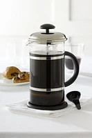 Trudeau Maison Coffee Press with Chrome Plate Lid, Coffee Press with lid