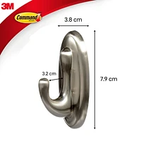 Command™ Traditional Decorative Hooks 17051BNC-VP, Medium, Value Pack