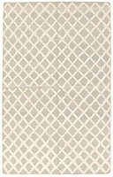 ECARPETGALLERY 5'0" x 8'0" Carved Cambridge Hand Made Area Rug for Living Room, Dining Room and Bedroom in Grey