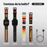 Montre My Play Watch Atari 2600™ – Montre intelligente de jeu rétro avec technologie sélective, non connectée, jeux Centipede™, Pong™, Missile Command™, Super Breakout™ intégrés, moniteur d’activités