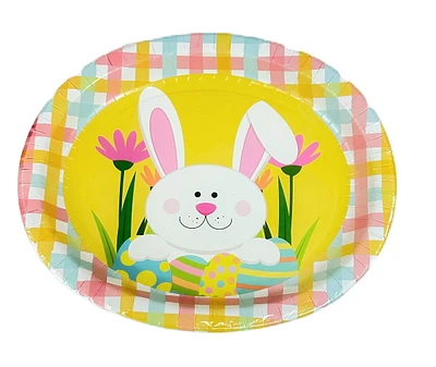 Assiette en carton de Pâques, 10,5" x 12,75", 8 ct