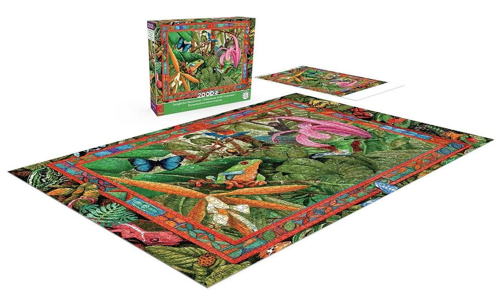Ceaco 2000pc Puzzle "Delightful Rainforest" by Parker Fulton, 2000pc Puzzle