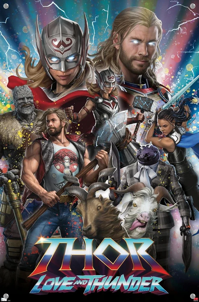 Marvel Thor: Love and Thunder - Amazing Wall Poster, 22.375" x 34" Framed