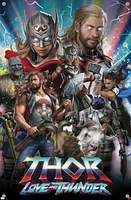 Marvel Thor: Love and Thunder - Amazing Wall Poster, 22.375" x 34" Framed