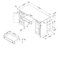 South Shore, Artwork collection, Craft Table with Storage