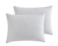Hometrends 3 Piece Waffle Comforter Set, Available in Double/Queen,King