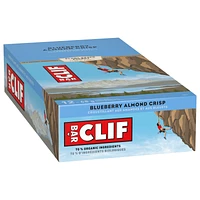 CLIF BAR, Blueberry Almond Crisp Energy Bar, 70% Organic Ingredients, No Artificial Flavours, 68 g (Pack of 12)