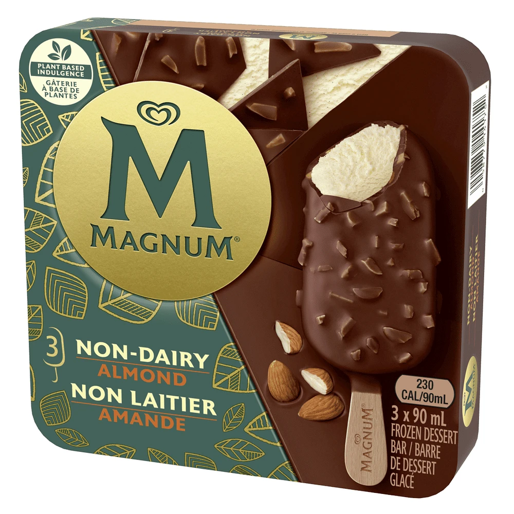 MAGNUM NON DAIRY ALMOND 10-3 PACK, 3x90ml