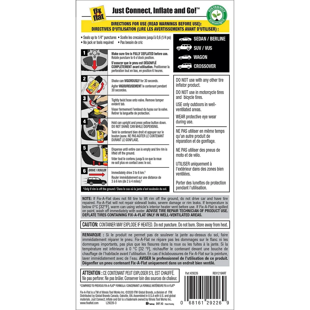 Fix-a-Flat Standard Tire Sealant, 453g