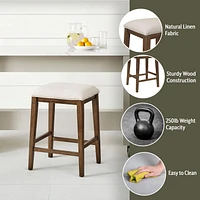 Hillsdale Furniture Shannon Tabouret en bois sans dossier à hauteur de comptoir