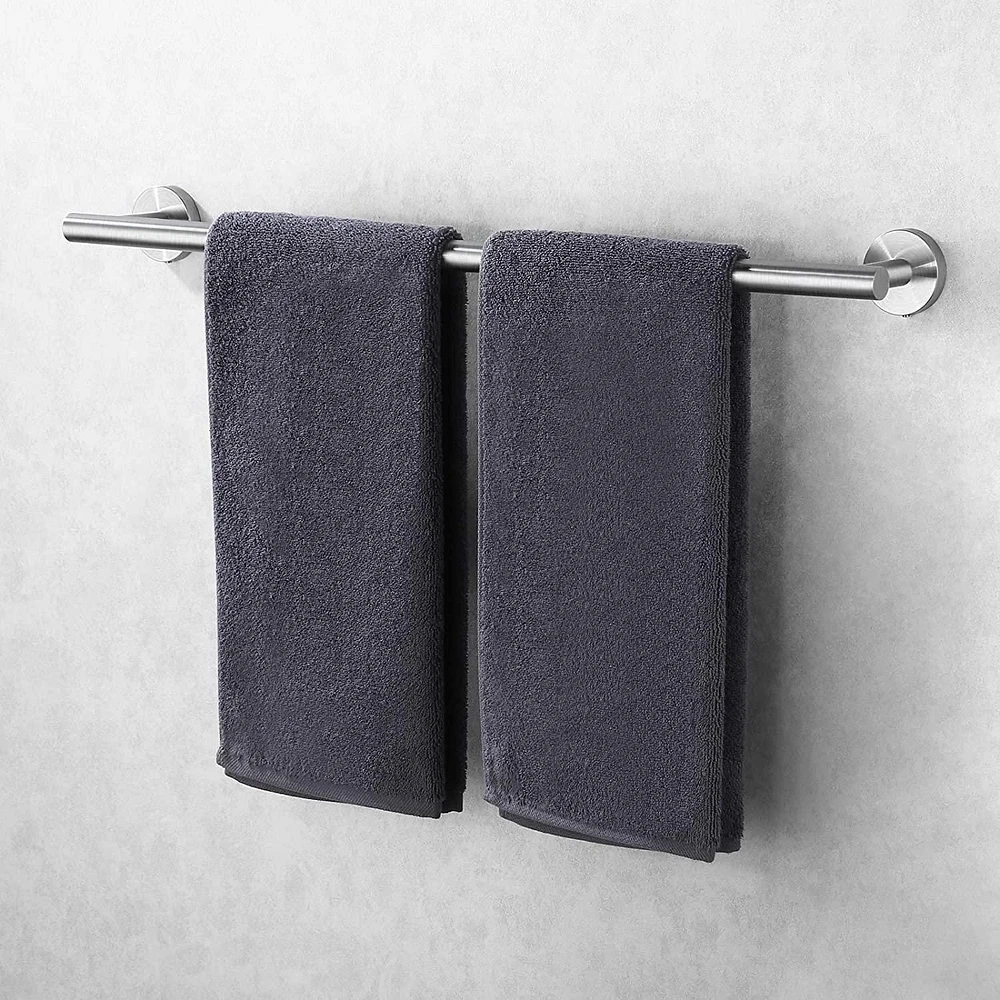 Avanities 30 in. Barre à serviette ronde en acier inoxydable W en acier inoxydable brossé AI-34581