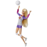 Barbie-Métiers-Poupée Barbie articulée Joueuse de Volleyball
