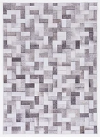Tapis d'appoint Laredo Burke gris & ivoire de 3 pi x 5 pi