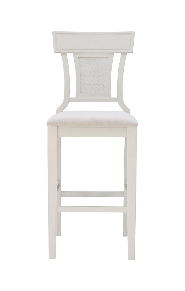 Tabouret de bar Alton, blanc