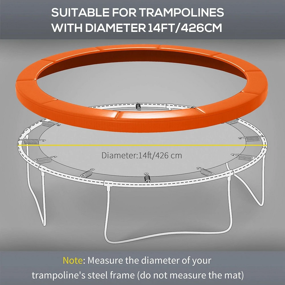 Soozier 14ft Trampoline Pad Trampolining Jump Bounce Exercise GYM Pad Only