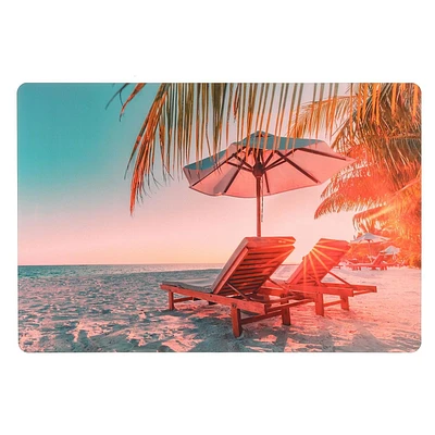 Placelet En Plastique (Vacances Tropicales) - Ensemble De 12
