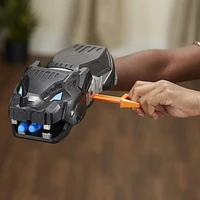Marvel Black Panther, Gant de frappe Vibranium Nerf avec 3 fléchettes Nerf, jouet de super-héros pour enfants à partir de 5 ans
