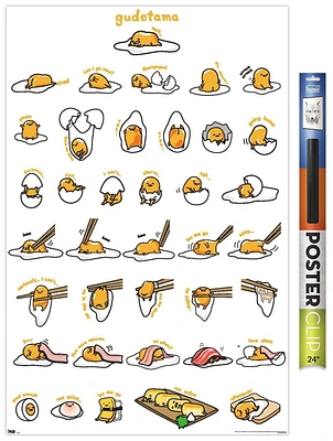 Gudetama - Grid Wall Poster, 14.725" x 22.375"
