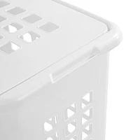 Panier à linge rectangulaire de Sterilite- blanc 1 pièce