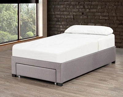 Emil Twin Platform Bed Base, Grey