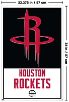 NBA Houston Rockets - Logo 21 Wall Poster, 22.375" x 34"