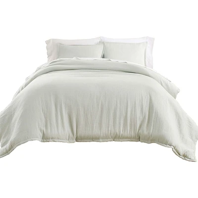Ensemble de housse de couette 3 pièces en gaze froissée douce Better Homes & Gardens