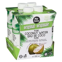Eau de coco pure Pür Coco 4x330ml