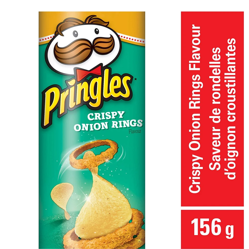 Pringles Crispy Onion Rings Flavour Potato Chips, 156g