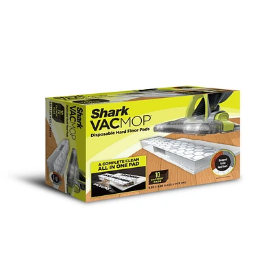Tampons de rechange jetables pour aspirateur-vadrouille à planchers durs Shark VACMOP, 10 unités