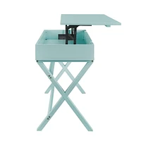 Posey Lift-Top Desk in Turquoise