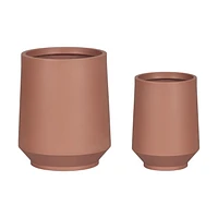 Dalya Set of 2 Planters Greige