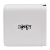 Tripp Lite 4-Port USB Wall Charger, 100W PD, GaN Tech, 2 USB-C & 2 USB-A Ports, White