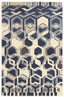 Aspire Wool Impose Ivory & Navy 8' x 11' Area Rug