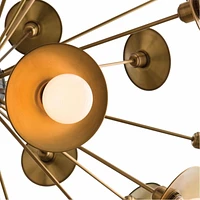 30-Light Antique Brass Chandelier – Elegant, Timeless Design with Luxurious Finish for Grand Illumination