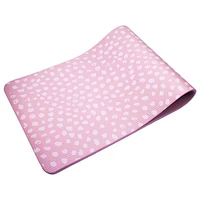 Tapis d’exercice avec pois imprimés de 10 mm – 61 cm x 182,9 cm – Violet/gris
