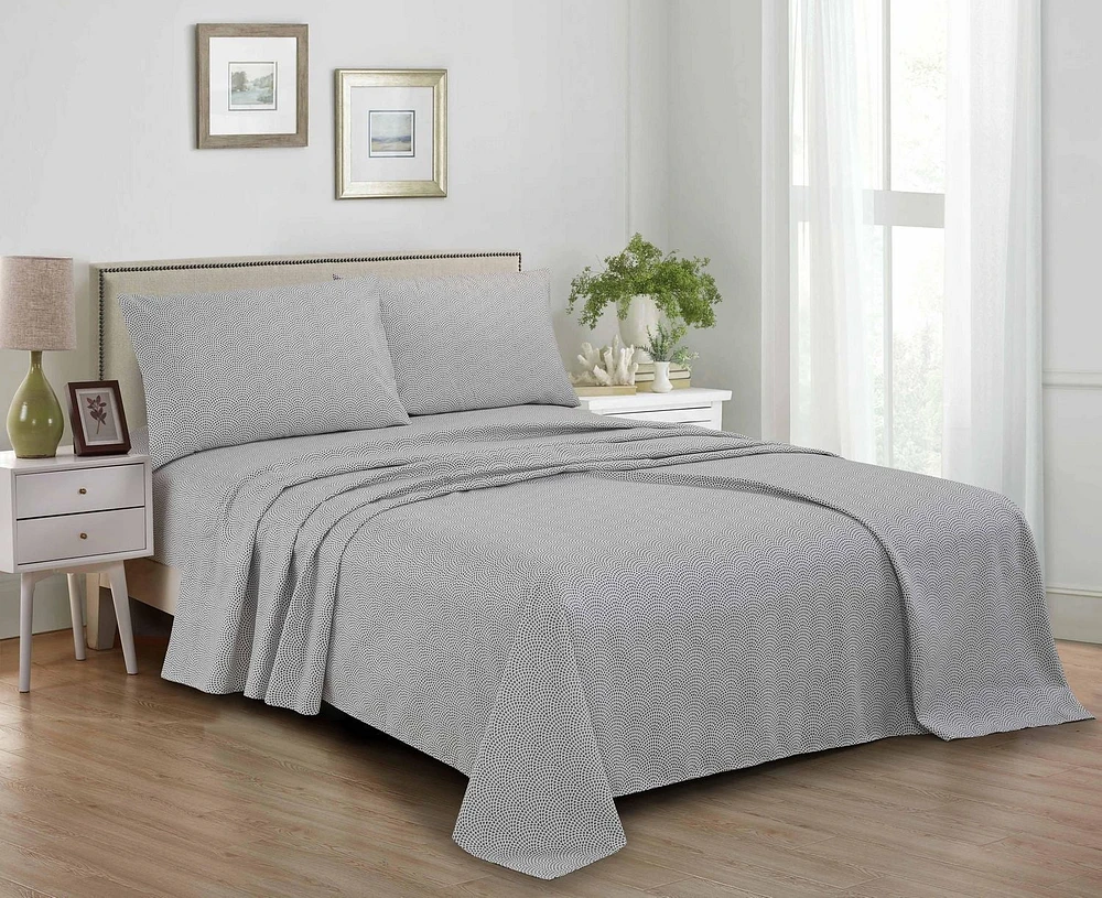 4 Piece High Quality Printed Microfibre Sheet Set