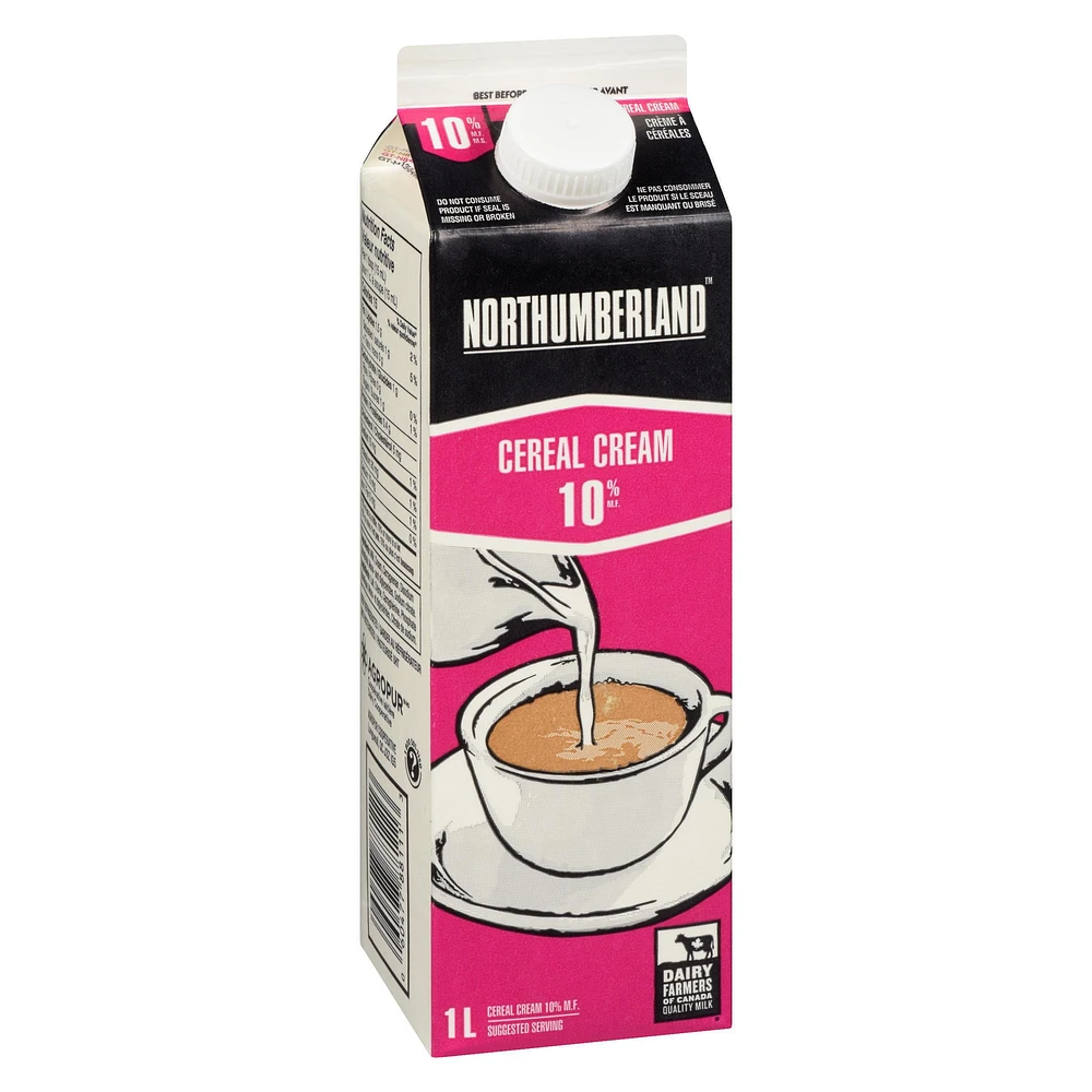 Northumberland 10% Cereal Cream, 1 L