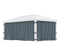 Ensemble de rideaux d'ombrage CANOPIA de PALRAM pour pavillon de jardin Dallas de 12 pi x 20 pi