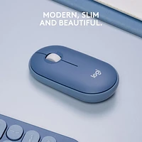 Logitech Pebble Mouse - Blueberry