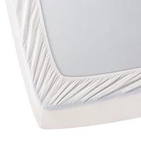 Drap-housse en percale brossée 300 fils de hometrends Taille : 1 place - Très grand