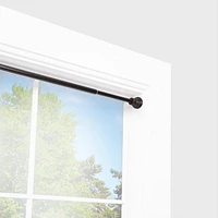 Lunar Fast Fit Nicholas 5/8" Diameter Complete Blackout No Tools Tension Window Curtain Rod, Adjustable Length