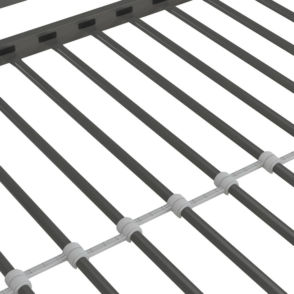 Lit mezzanine en métal Little Seeds Nova avec tablettes