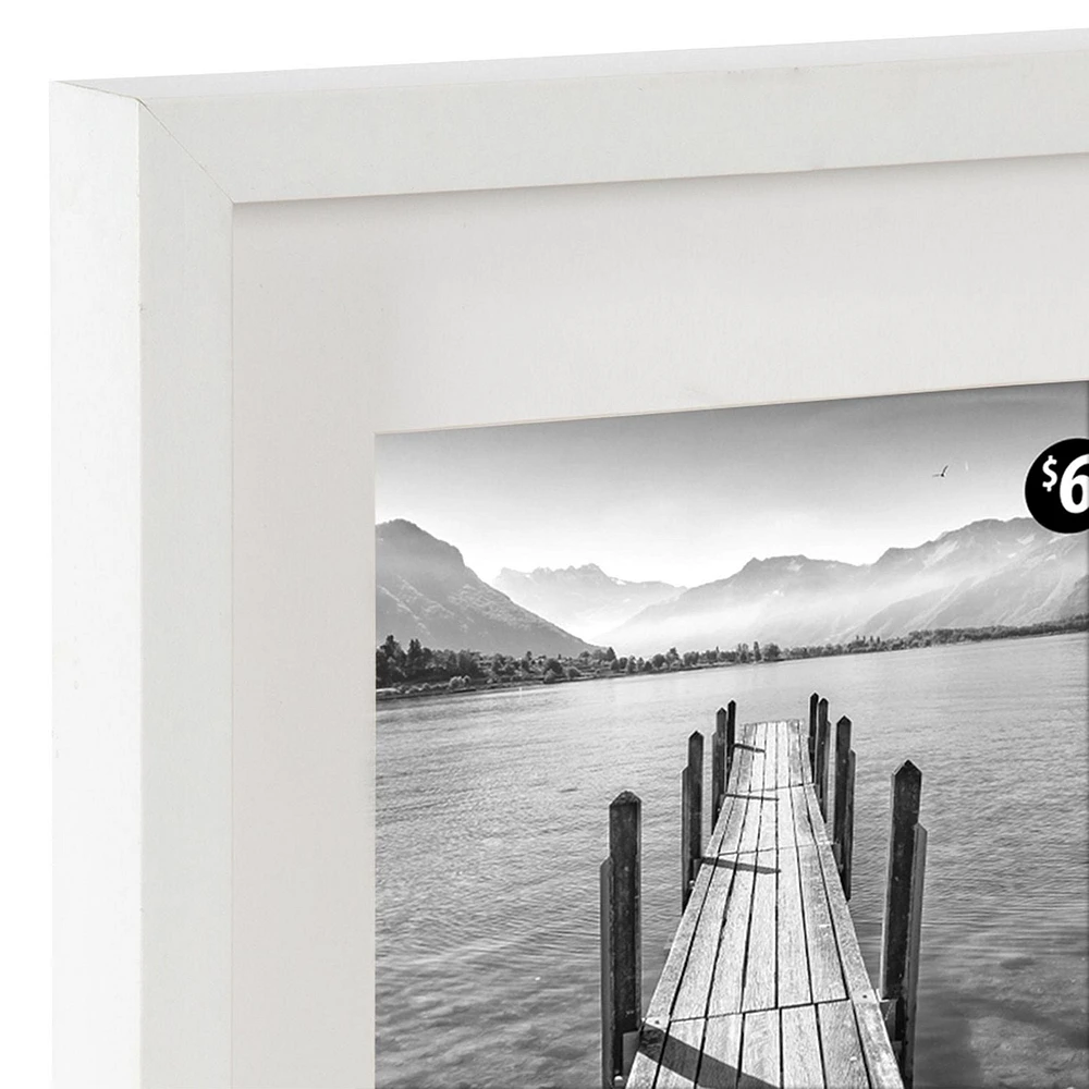 Cadre photo blanc MacIntyre 20.32x25.4 cm à 12x17 cm