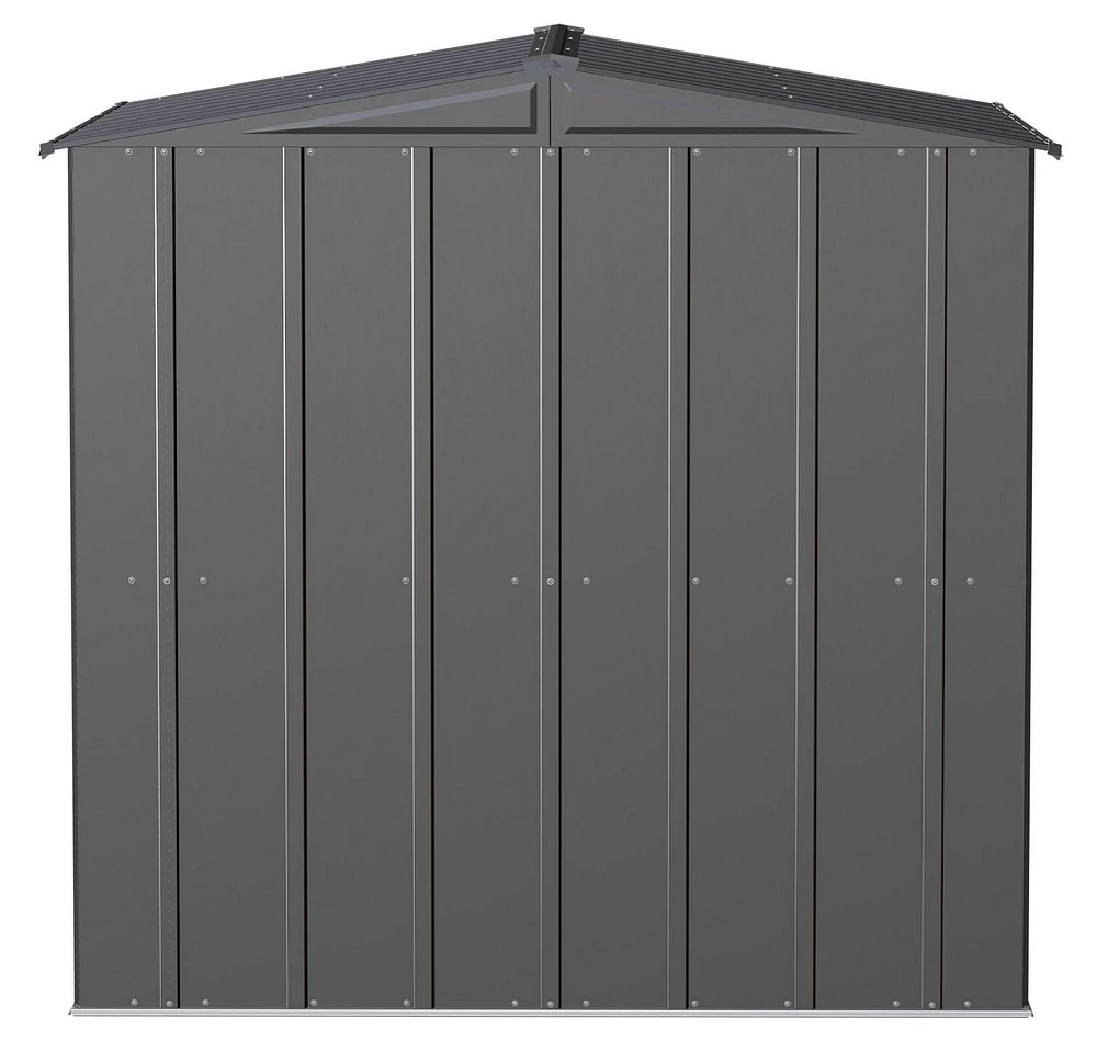Abri de rangement Arrow Classic en acier, 6x6, charbon Remise en métal 6x6
