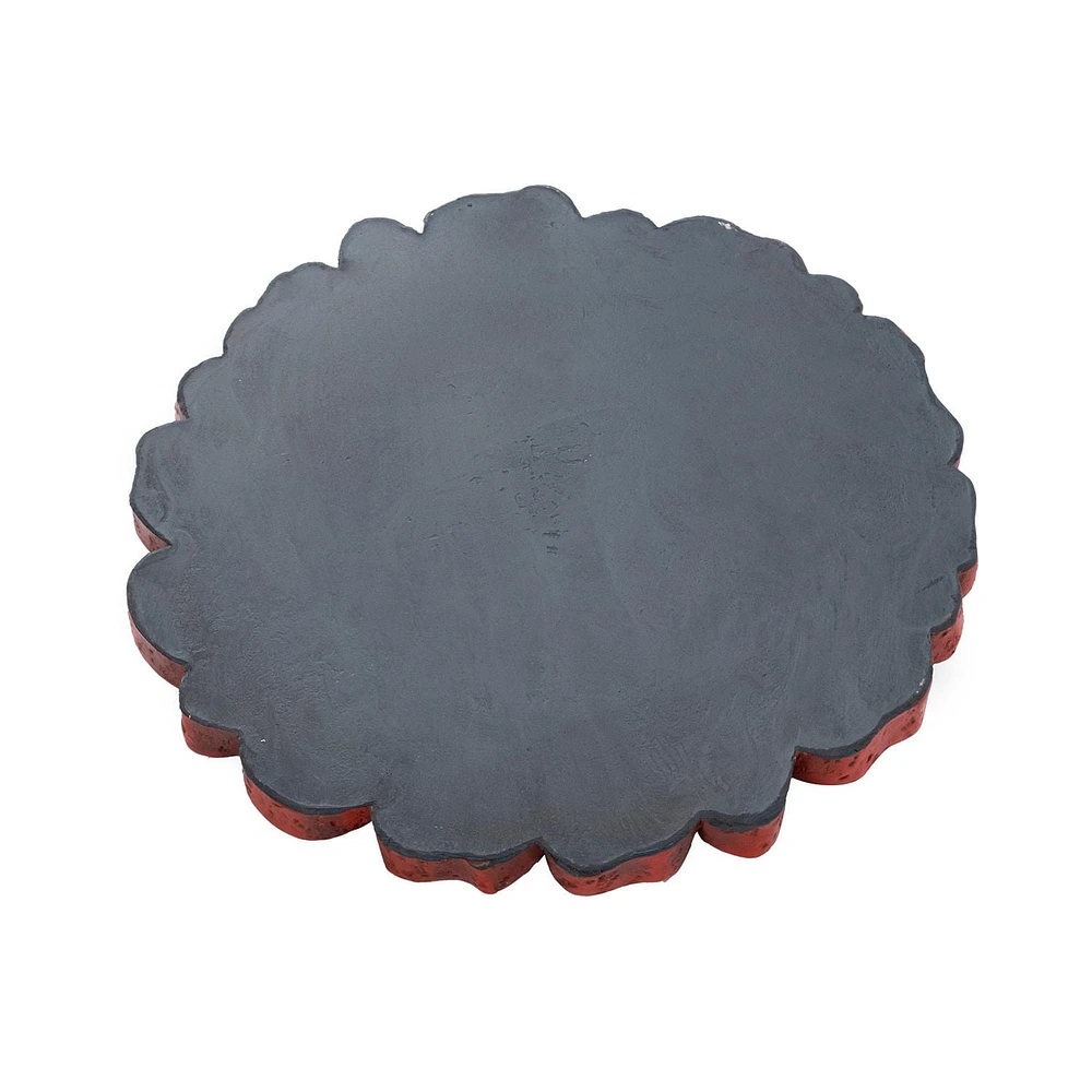 Orange  Flower Stepping Stone
