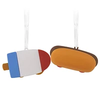 Décorations Hallmark de Noël (« Better Together », Hot-dog et Glace à l’eau, magnétiques), ensemble de 2